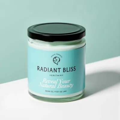 AI-Generated packaging for Food glass jar