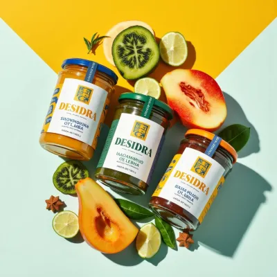 AI-Generated packaging for Food glass jar