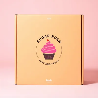 AI-Generated pink mailer box packaging