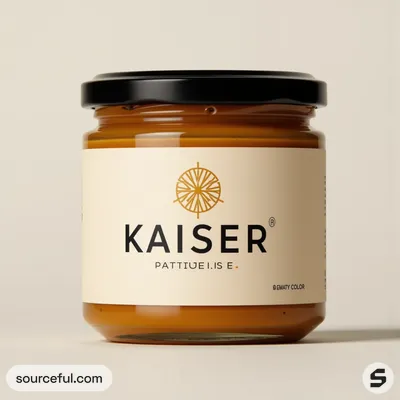 AI-Generated packaging for Food glass jar