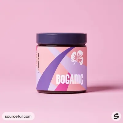 AI-Generated packaging for Food glass jar in the Health and Wellness industry