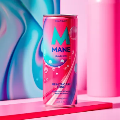 AI-Generated illustrative drinks can packaging