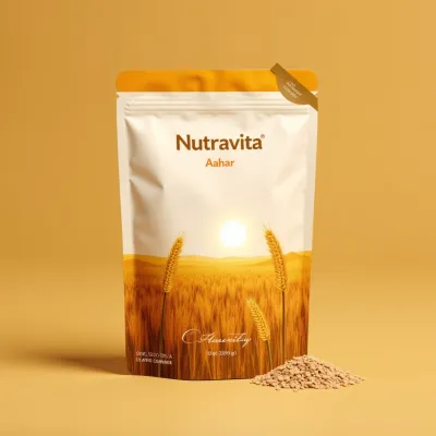 AI-Generated Food pouch packaging for Food and Snacks