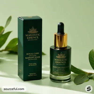 AI-Generated packaging for Dropper bottle in the Beauty and Personal Care industry