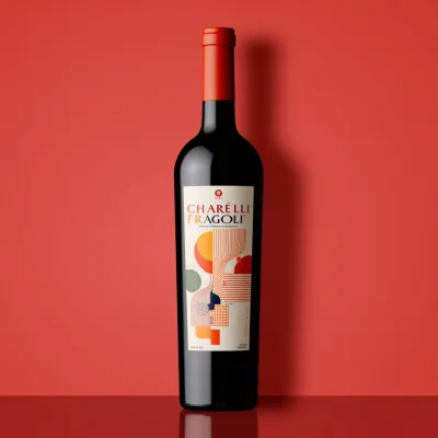AI-Generated packaging for Bordeaux wine bottle in the Alcoholic Beverages industry