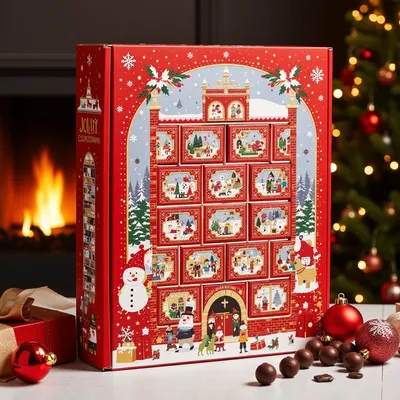 AI-Generated packaging for Advent calendar