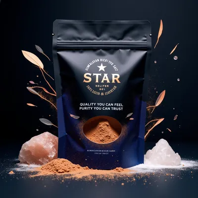 AI-Generated bronze food pouch packaging