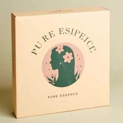 AI-Generated pink mailer box packaging