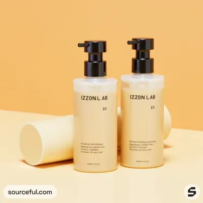 AI-Generated packaging for Pump bottle in the Beauty and Personal Care industry