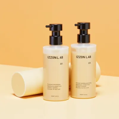 AI-Generated white pump bottle packaging