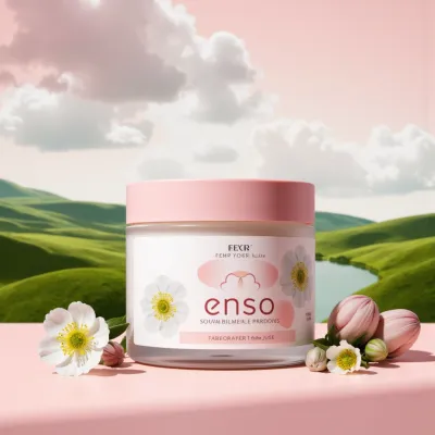 AI-Generated packaging for Cosmetics glass jar in the Skincare industry