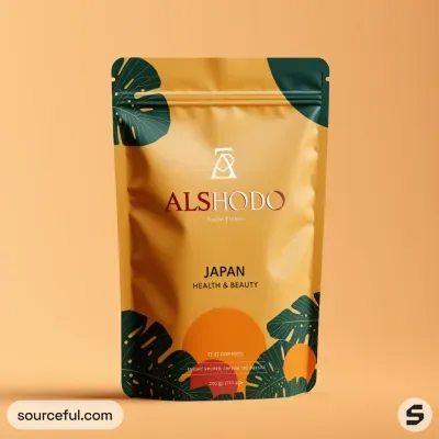 AI-Generated green food pouch packaging