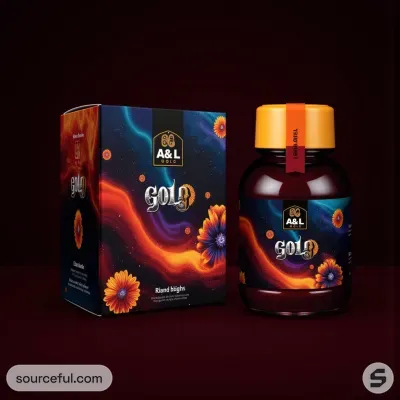 AI-Generated packaging for Food glass jar in the Alcoholic Beverages industry