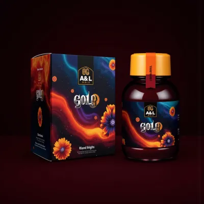 AI-Generated packaging for Food glass jar in the Alcoholic Beverages industry