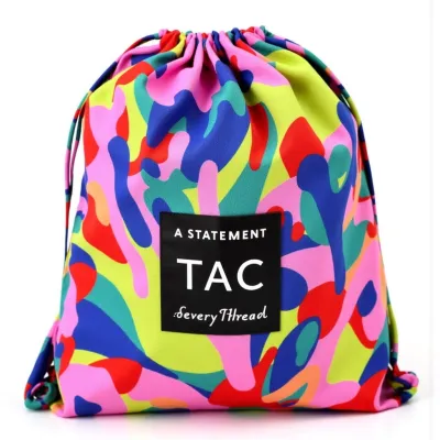 AI-Generated packaging for Drawstring bag