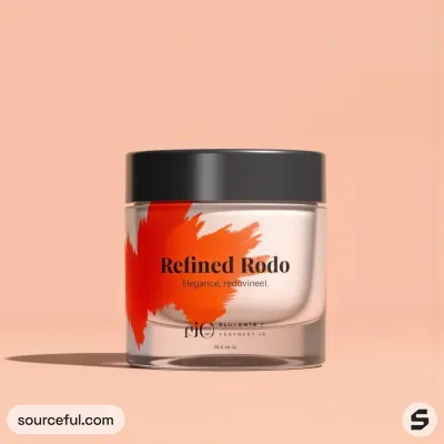 AI-Generated packaging for Cosmetics glass jar