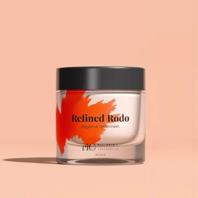 AI-Generated packaging for Cosmetics glass jar