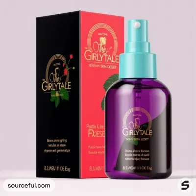 AI-Generated packaging for Mist spray bottle in the Beauty and Personal Care industry