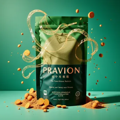 AI-Generated bold food pouch packaging