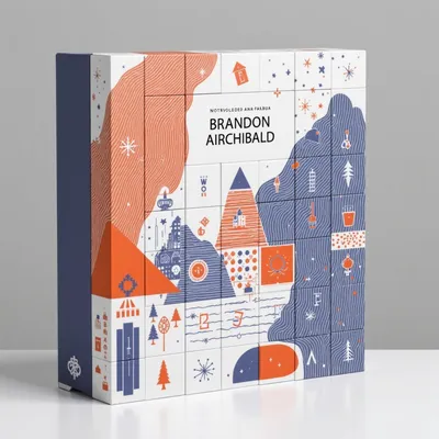 AI-Generated packaging for Advent calendar