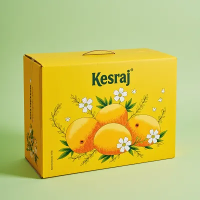AI-Generated packaging for Shipping box in the Food and Snacks industry