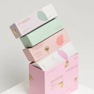 AI-Generated white carton box packaging