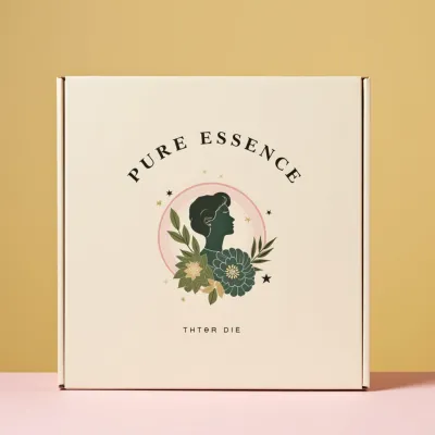 AI-Generated pink mailer box packaging