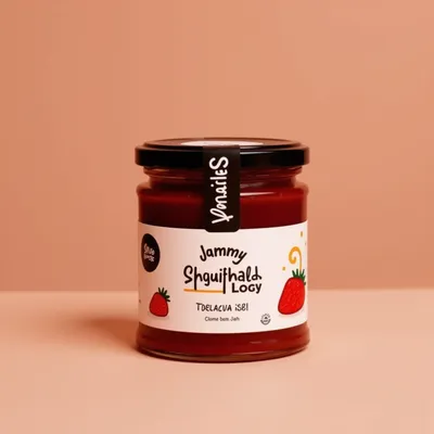 AI-Generated packaging for Food glass jar