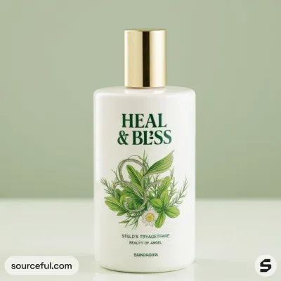 AI-Generated packaging for Pump bottle in the Beauty and Personal Care industry