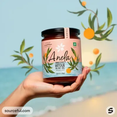 AI-Generated packaging for Food glass jar in the Organic and Natural Products industry