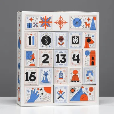 AI-Generated packaging for Advent calendar