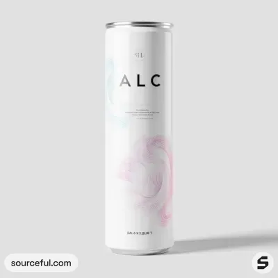 AI-Generated packaging for Drinks can in the Alcoholic Beverages industry