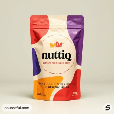 AI-Generated packaging for Food pouch in the Packaged Foods industry