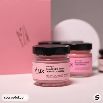 AI-Generated packaging for Food glass jar in the Beauty and Personal Care industry