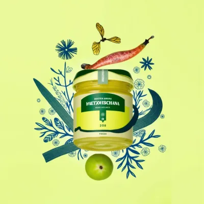 AI-Generated packaging for Food glass jar