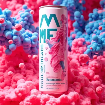 AI-Generated illustrative drinks can packaging