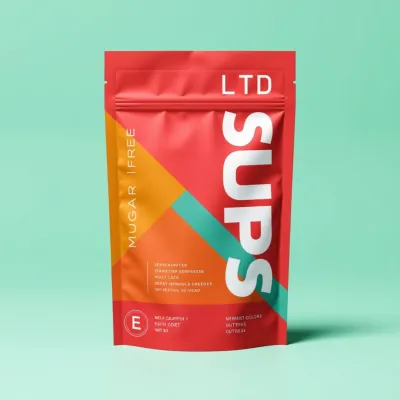 AI-Generated Food pouch packaging for Food and Snacks