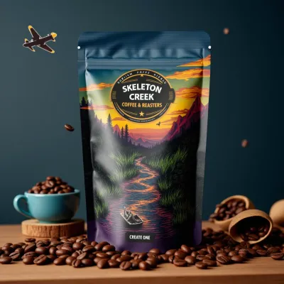 AI-Generated illustrative food pouch packaging