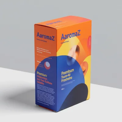 AI-Generated bold carton box packaging