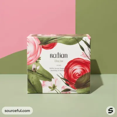 AI-Generated packaging for Cosmetics glass jar in the Beauty and Personal Care industry