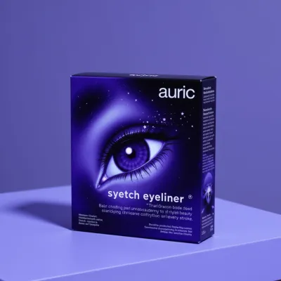 AI-Generated black carton box packaging