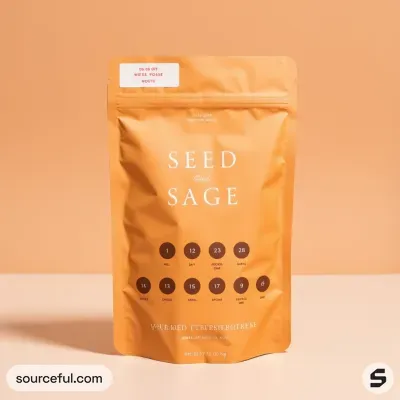 AI-Generated packaging for Food pouch in the Health and Wellness industry