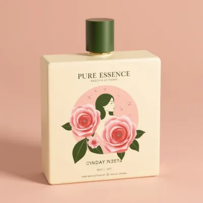 AI-Generated packaging for Perfume bottle in the Fashion and Accessories industry
