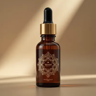 AI-Generated packaging for Dropper bottle