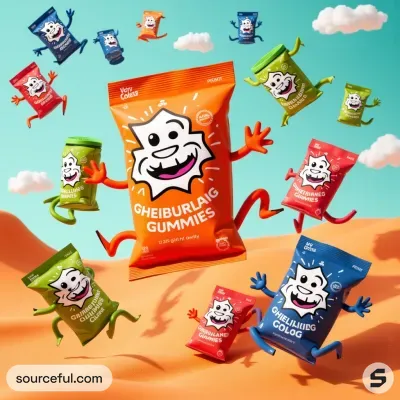 AI-Generated packaging for Food glass jar in the Food and Snacks industry