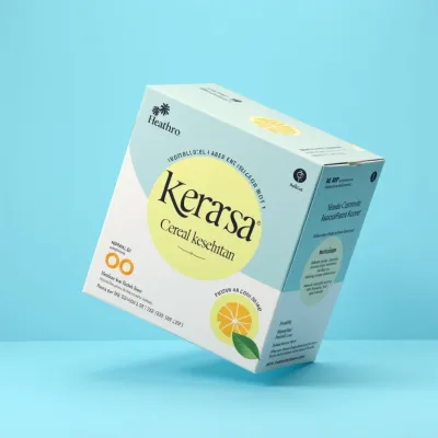 AI-Generated white carton box packaging