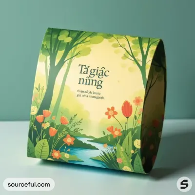 AI-Generated packaging for Pillow box in the Health and Wellness industry