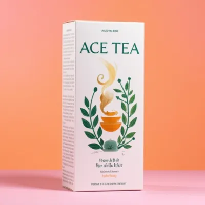 AI-Generated blush carton box packaging