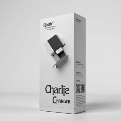 AI-Generated black carton box packaging