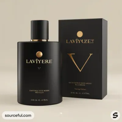 AI-Generated packaging for Perfume bottle in the Fashion and Accessories industry